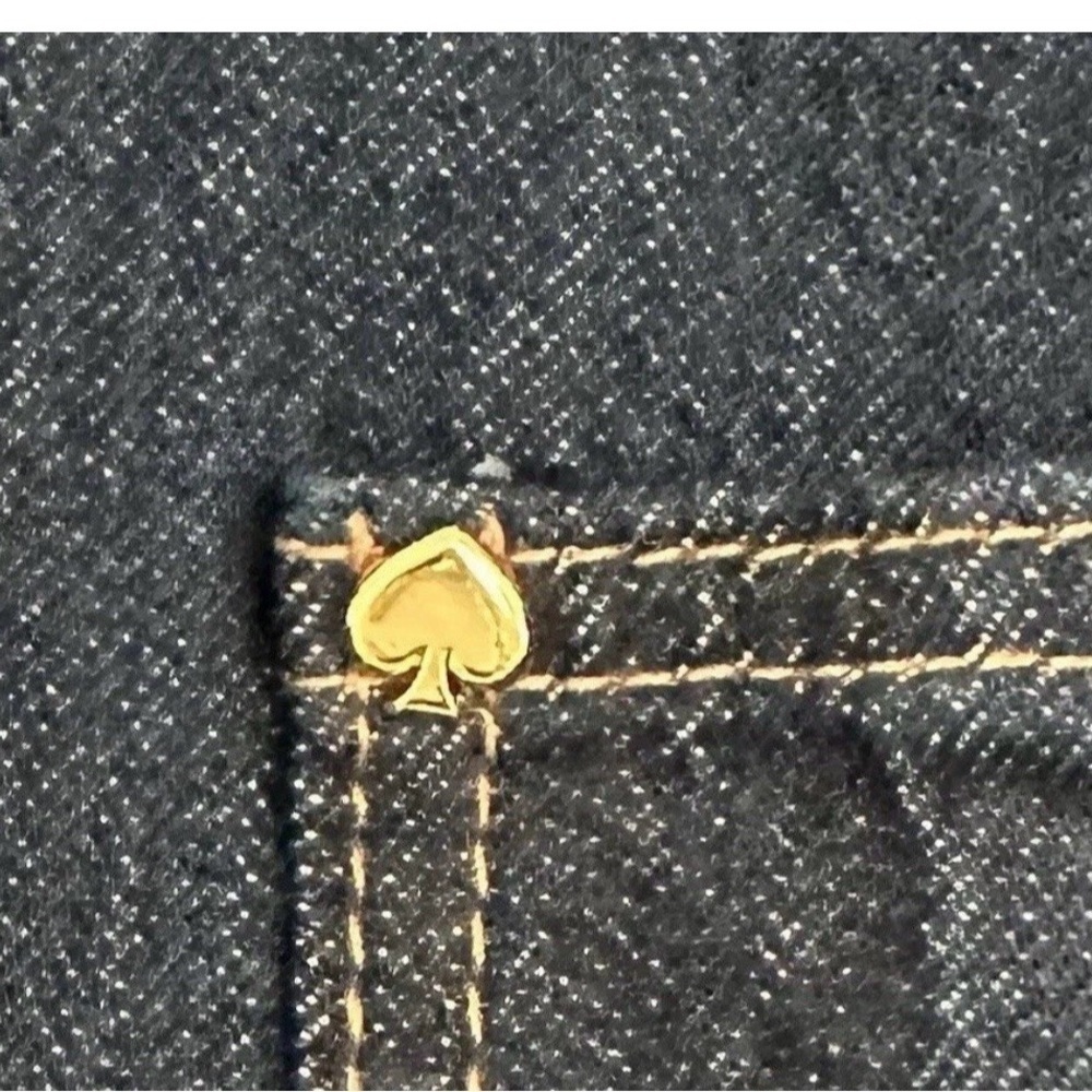 Kate spade target colab cropped denim size 0 - Picture 4 of 4